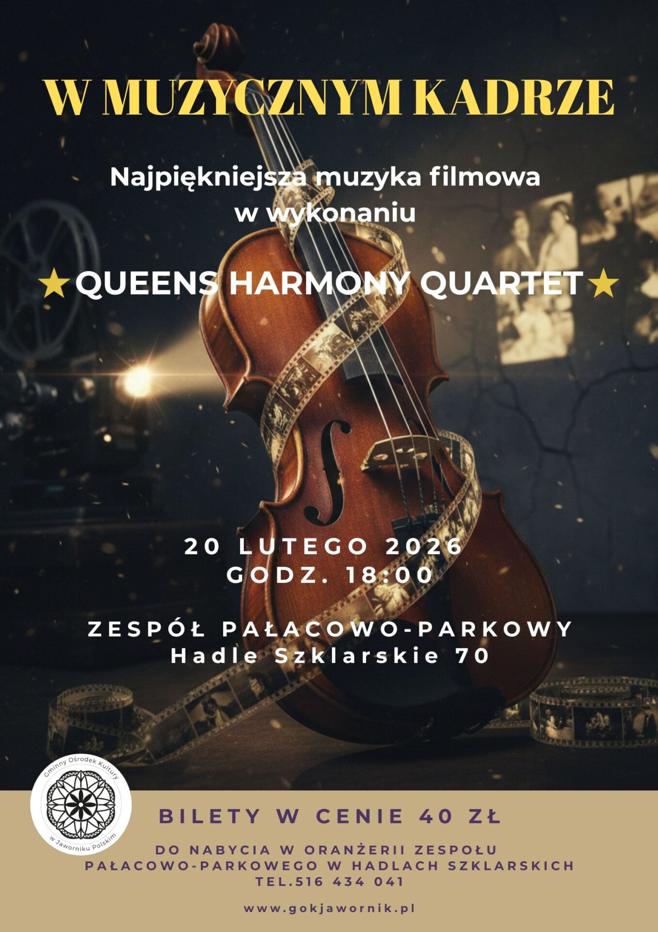 W&nbsp;MUZYCZNYM KADRZE – Zaproszenie na&nbsp;koncert muzyki filmowej